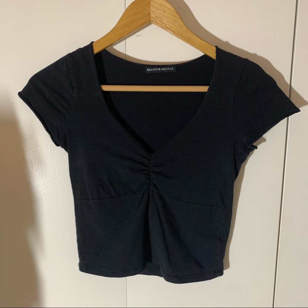 Brandy Melville black crop top